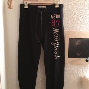Aeropostale Black Logo Sweatpants